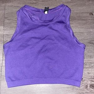 Purple Workout Crop top